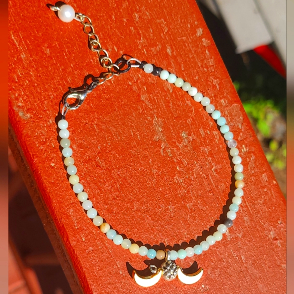 Amazonite crystal bracelet